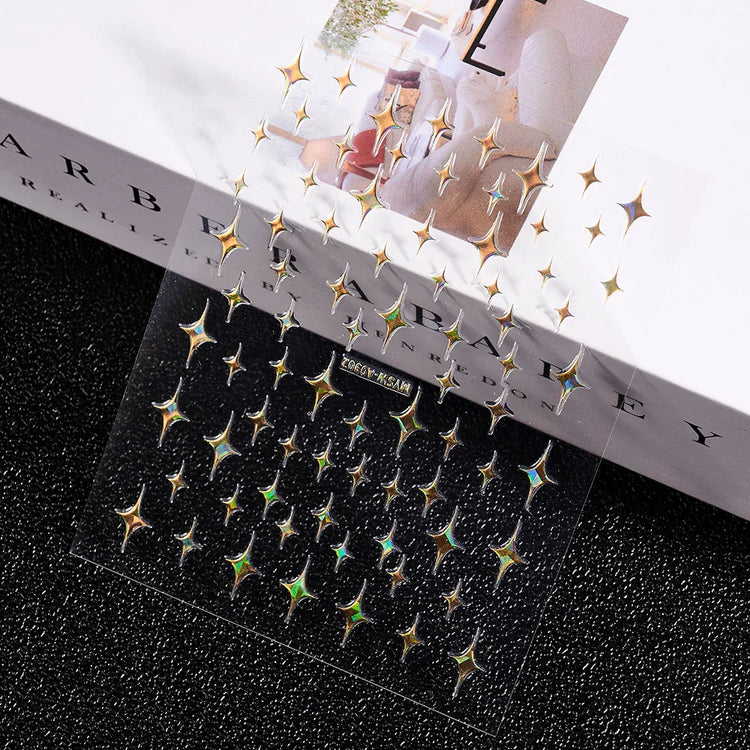 1PC 26-English Alphabet Number 3D Self-adhesive Nail Art Decal Sticker Word Small Letter Nail Decals Sticker Manicure Decoration