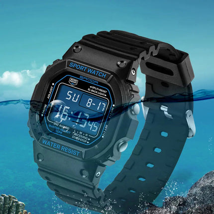 SANDA G Style LED Orologio digitale Unisex Antiurto Impermeabile Orologi sportivi Ragazzo Ragazza Cronometro Orologio elettronico a LED militare platinumshop