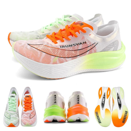 IRUNSVAN  Lightweight Marathon Sneakers Men Running Shoes Breathable Sports Shoes Casual Comfortable Athletic Training Unisex PlatiNum