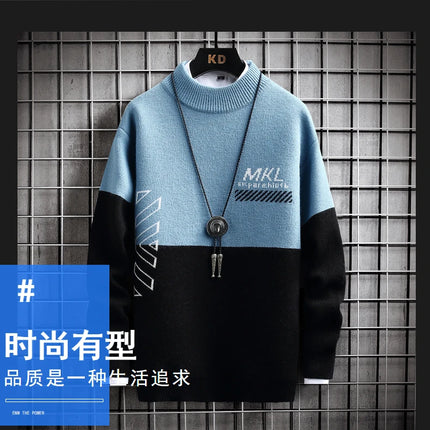 Fashion Sweater For Men Pullovers Men's Clothing Knit Men's Sweat-shirt Autumn Casual Hombre Warm Solid Spring Male Streetwear