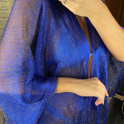 Abito copricostume da spiaggia lavorato a maglia trasparente con nappe sexy con frange Tunica in rete lucida per costumi da bagno da donna Abito da spiaggia leggero con copertura in rete platinumshop