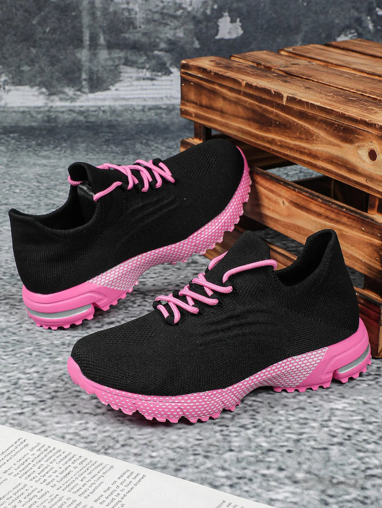 Breathable Socks Shoes Women Lightweight Knitted Casual Sneakers Non-slip Walking Footwear Outdoor Jogging Fitness Sports PlatiNum