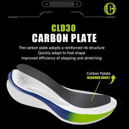 IRUNSVAN Men's Carbon Plate Sneakers Professional Marathon Racing Running Shoes High Quality  Shoes Comfortable Sports Shoe PlatiNum