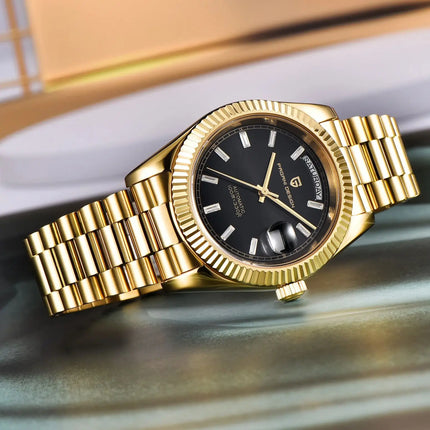 PAGANI DESIGN 2025 Nuova Data Settimana 40MM Orologi da uomo Marchio di lusso in oro Orologio automatico da uomo Orologio da polso meccanico impermeabile da uomo