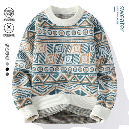 Men's fashion pullovers 2026 men winter korean style Sweaters mens warm sweater O-neck men sweaters autumn  men full size M-3XL