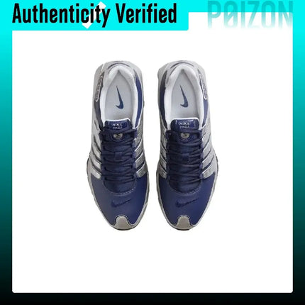 Nike Shox NZ Series Running Shoes Men's Silver Blue 378341-402