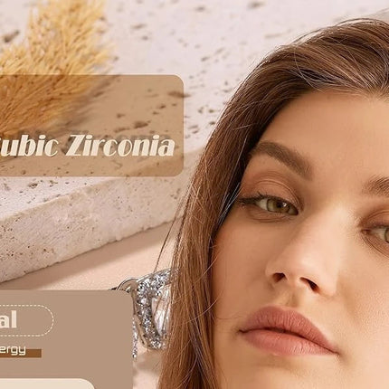 Drperfect Orecchini in argento con zirconi cubici per donna Uomo Orecchini a bottone delicati ipoallergenici placcati in oro 14 carati platinumshop