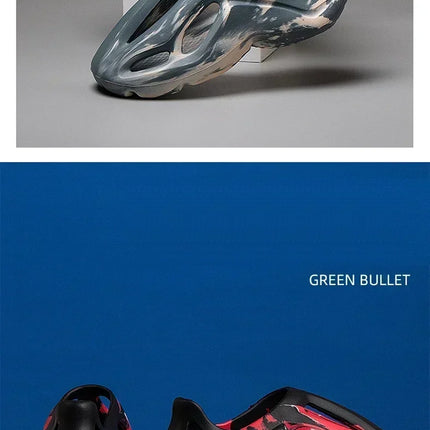 Pantoufles compensées camouflage unisexe Matériau souple EVA Technologie de moulage par injection Chaussures de plage décontractées pour hommes et femmes