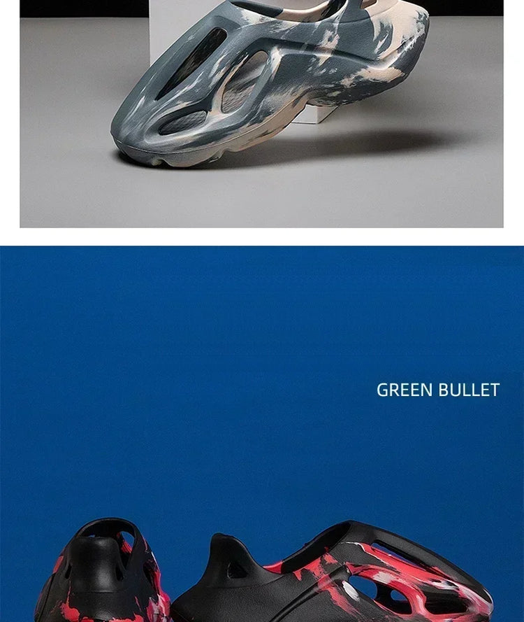 Pantofole con piattaforma mimetica unisex Materiale morbido EVA Tecnologia di stampaggio ad iniezione Scarpe casual da spiaggia per uomo donna