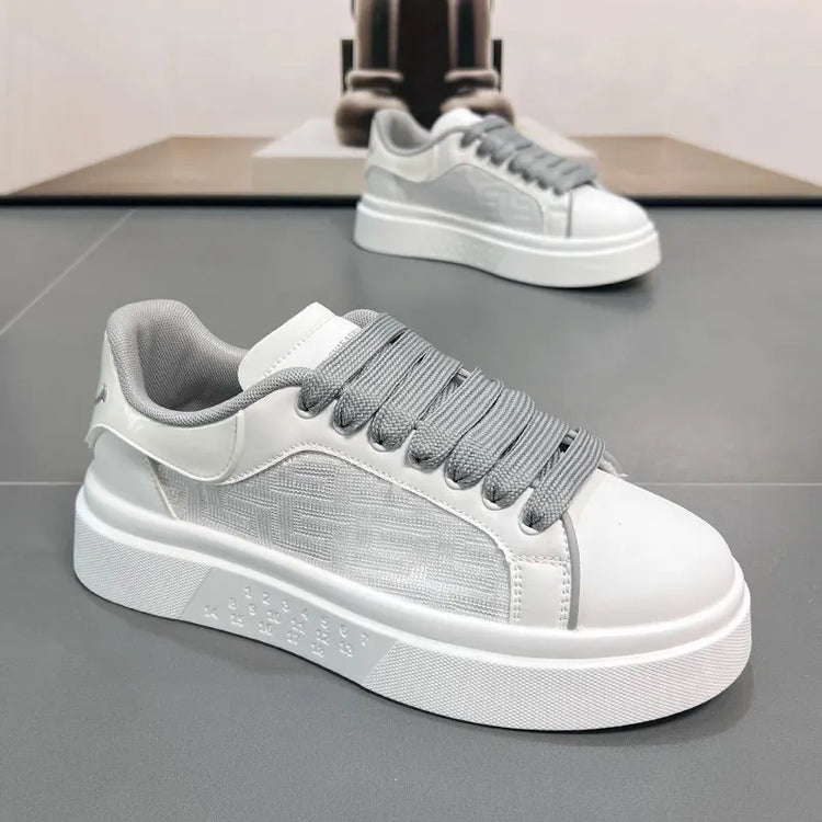 2025 New Men's Breathable Sneakers Fashion Trend Versatile Casual Shoes Thick soled Height Increasing Sports Running Shoes