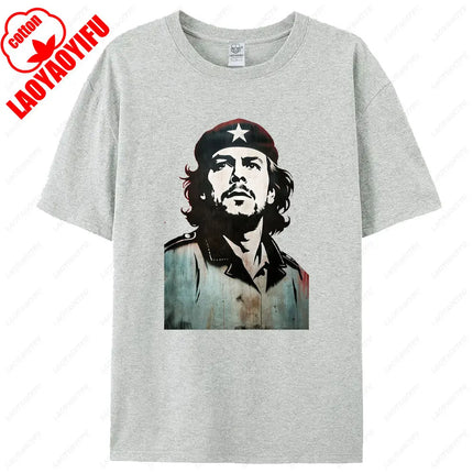 Che Guevara Shirt Rebel Cuban Shirt Guerrilla Revolution Casual Short Sleeve Men's High Quality Cotton T-Shirt
