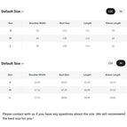 Jacket Size Chart