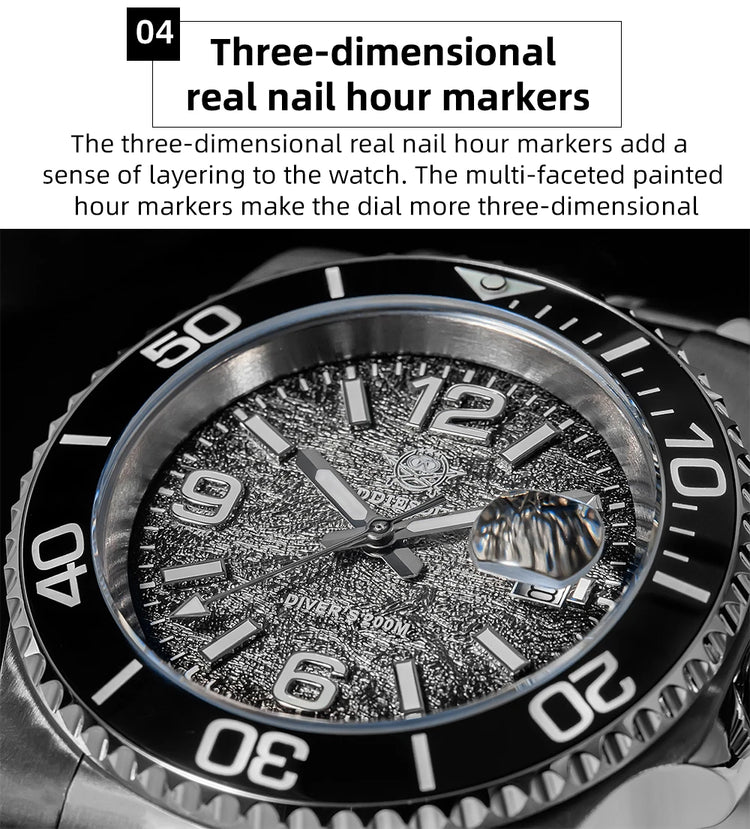 ADDIESDIVE Men Quartz Watch Japan 2115 BGW9 Luminous 200m Waterproof Diver Wristwatch 316L Stainless Steel Men's Watches New