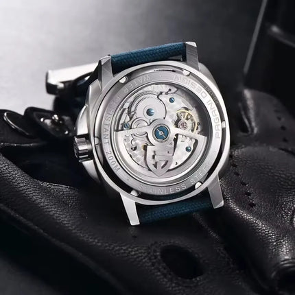 Orologi da Polso Meccanici PAGANI DESIGN con Vetro Zaffiro e Rivestimento AR, Orologio di Lusso da Uomo, Movimento CAL.2C10
