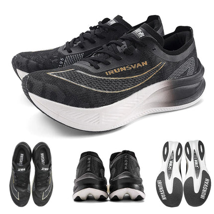 IRUNSVAN  Lightweight Marathon Sneakers Men Running Shoes Breathable Sports Shoes Casual Comfortable Athletic Training Unisex PlatiNum