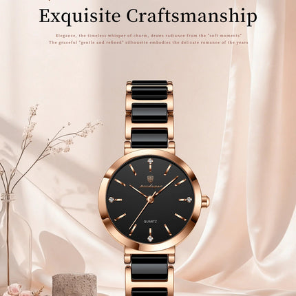 Orologio di lusso POEDAGAR Top Diamond per donna, orologio al quarzo da donna di alta qualità, impermeabile, in acciaio inossidabile, con scatola. platinumshop