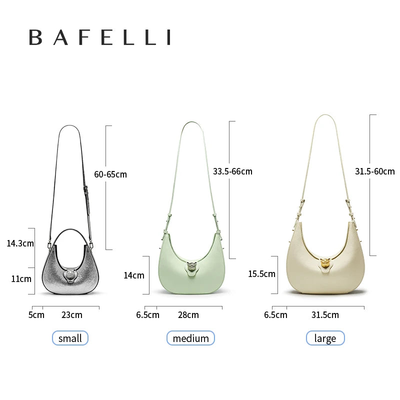 BAFELLI 2025 NUOVA BORSA DA DONNA CAT SERIE IN GENUINO IN PELLE MARCA DI Lusso FASHION STILE RETRO Spalla HOBOS FLAP BORSE FEMALE