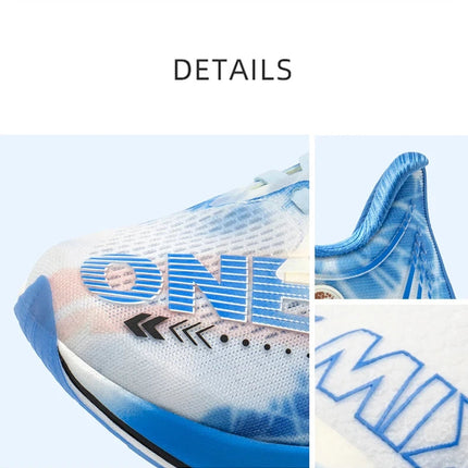 Scarpe da Corsa ONEMIX Marathon con Piastra in Carbonio, Supporto Professionale Stabile, Ammortizzazione, Ultra-leggere e Reattive per Uomo PlatiNum