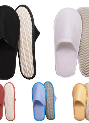 Pantofole usa e getta da donna e da uomo Pantofole da viaggio per hotel antiscivolo Pantofole per ospiti per interni per la casa Scarpe unisex con punta chiusa Salone in famiglia