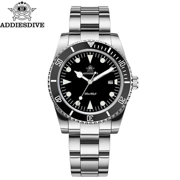 ADDIESDIVE Luxury Men's Analog Watch BGW9 Luminous Ceramic Bezel Bubble Mirror Glass Diver's Watch 200m Quartz Watches AD2068