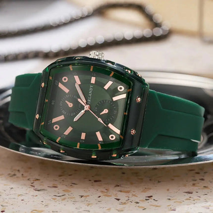 Orologi da donna alla moda Orologi da polso al quarzo da donna con cinturino in silicone casual per ragazze Orologio Reloj Mujer (senza scatola) platinumshop