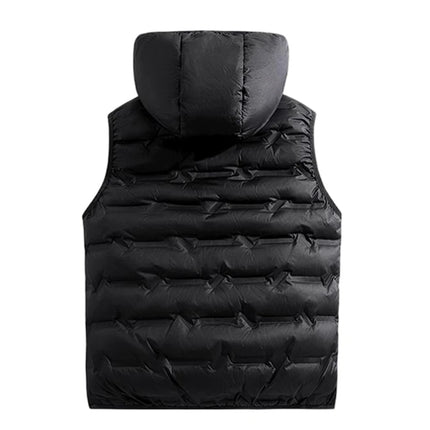 Winter Men White Duck Down Vest Men Waterproof Windproof Detachable Hat Sleeveless Vests Male Pockets Warm Ultralight Waistcoats