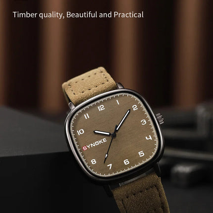 SYNOKE orologio al quarzo da uomo Fashion Simple Business Belt orologio al quarzo per uomo orologio da polso per studenti sport Non meccanico platinumshop