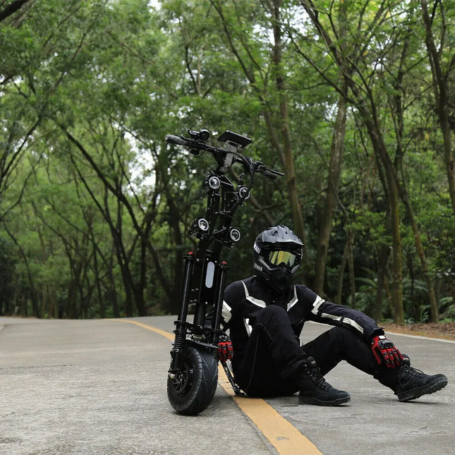 Scooter elettrico pieghevole 2025 10000W Doppi motori Forte potenza 72V/40AH Velocità massima 100KM/H portata massima 130KM Velocità veloce EU