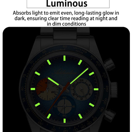 ADDIESDIVE 37mm Men's Luxury Watch 100m Water Resistance K1 Bubble Mirror Glass C3 Luminous Men's Stainless Steel Quartz Watch