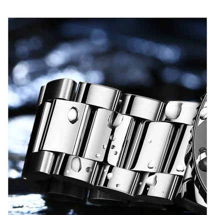 OLEVS 5885 Orologio da uomo Orologio al quarzo impermeabile di marca originale Cinturino in acciaio inossidabile Data automatica Orologi da regalo da uomo per uomo platinumshop