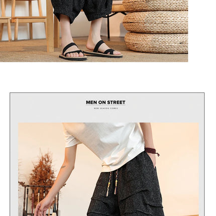 Pantaloni lanterna estivi da uomo stile giapponese Kimono pantaloni casual Samurai Harajuku pantaloncini da uomo larghi Yukata pantaloni a gamba larga taglie forti 5XL