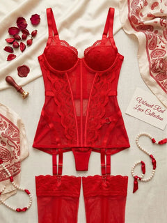 Tornova Erotic Underwear New See-through Lace Suspender Sexy Lingerie Push-up Sexy Body Shaping Women Elegant Intimate Lingerie