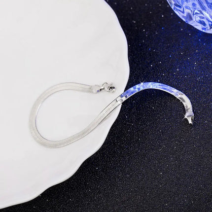 Set di collane con bracciale a catena in argento sterling 925 da 4 mm per donna uomo set di gioielli da sposa per feste di moda regali platinumshop