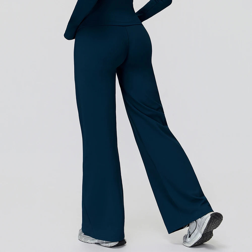 Yoga Pants High Waist Flare Leggings Women Gym Fitness Flared Trousers Breathable Wide Leg Pants Female Workout Dance Trousers