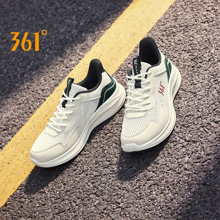 361 Degrees Men Running Shoes Wear-resistant Comfortable Soft Supportive Jogging Lightweight Breathable Male Sneakers 672422252 PlatiNum