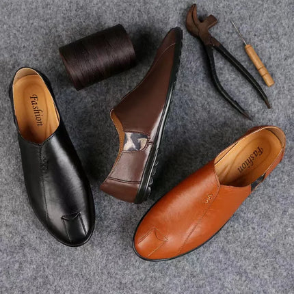 Scarpe Casual da uomo in vera pelle Luxury Brand 2024 mocassini da uomo mocassini traspiranti Slip On scarpe da guida pigre Plus Size 38-47