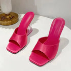 Nuove Scarpe Estive 2026 alla Moda con Punta Aperta e Tacco Medio, Sandali Chunky Plissettati con Linea A per Donna