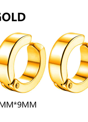 1/16 paia di orecchini a bottone magnetici da uomo in acciaio inossidabile con croce Non penetrante orecchini a cerchio Unisex CZ Magnet Clip on Earring platinumshop