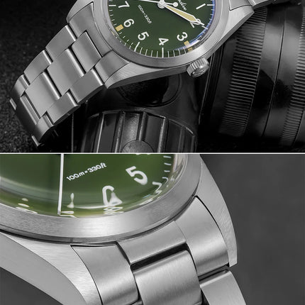 ADDIESDIVE 36mm Men's Luxury Watch VH31 Titanium Alloy  Watch Super Luminous 100m Waterproof Men's Luminous Quartz Watches