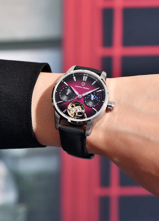 PAGANI DESIGN 41MM Orologio da uomo Orologio meccanico automatico di lusso Orologio da pilota impermeabile in acciaio inossidabile da 100 m PDYS021