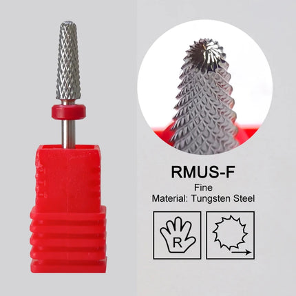 Carbide Large Cone Nail Drill Bits Electric Milling Cutter For Gel Polish Removal Grinding DIY Home Salon Manicure Pedicure Nail Art Accessories Supplies
