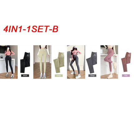 M-XL Shark pants women wear spring  autumn winter thin high-waisted belly lift hip yoga tights small feet black leggings PlatiNum