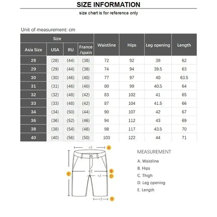 Pantaloncini di jeans da uomo estivi sottili dritti classici firmati jeans corti da lavoro marchio di abbigliamento pantaloncini maschili casual coreani elasticizzati