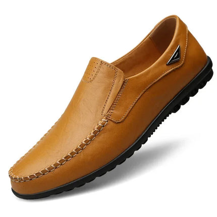 Scarpe Casual da Uomo in Vera Pelle di Lusso, Mocassini Estivi Cuciti a Mano, Traspiranti, Slip-on, Scarpe da Guida, Taglia Grande 47