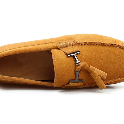 Mocassini da uomo primavera estate scarpe Casual in pelle scamosciata Slip-ons da uomo Luxury Brand Mocassin Man Plus Size 50 51 52 53 per piede grande