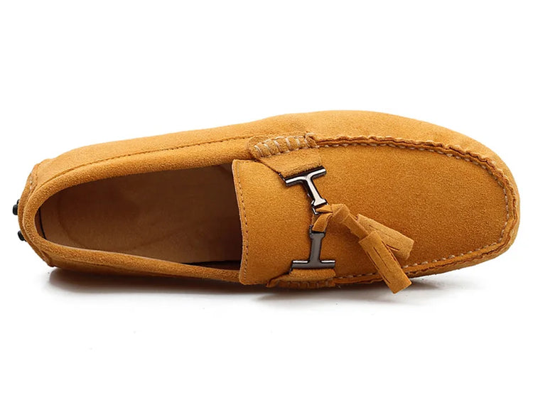 Mocassini da uomo primavera estate scarpe Casual in pelle scamosciata Slip-ons da uomo Luxury Brand Mocassin Man Plus Size 50 51 52 53 per piede grande