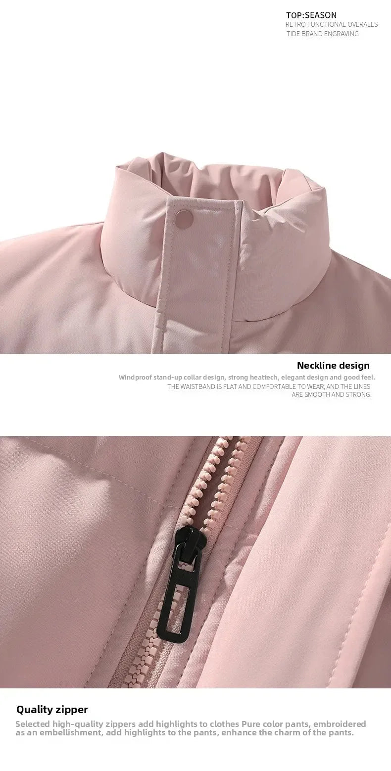 New 2025 Winter National Standard Men's down Jacket Thickened Short Fashionable Outerwear Durable Summer Thin Material