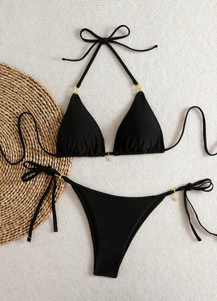 Micro Bikini Triangolare Sexy 2026, Costume da Bagno da Donna, Abbigliamento da Spiaggia, Set Bikini a Due Pezzi con Perizoma Estivo platinumshop