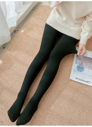 Women's Fall Winter Ribbed Vertical Stripe Thermal Leggings Fleece Thickened  Street Ready Seamless High Waist Thermal Pants PlatiNum