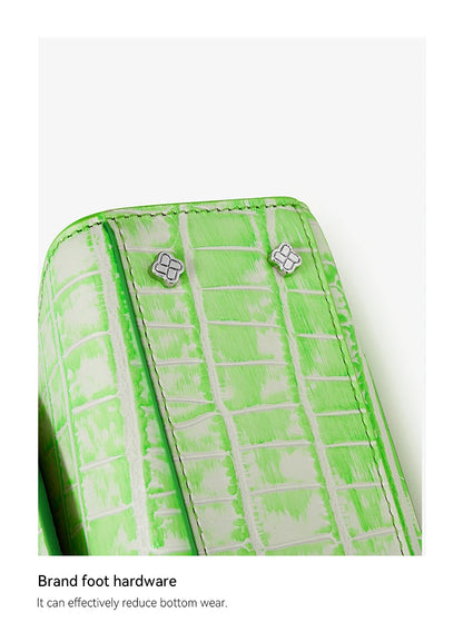 BAFELLI 2025 NUOVA BORSA DA DONNA DESIGNER ORIGINALE MARCA DI LUSSO CAT CASUAL STYLE TREND BORSA BORSA IN PELLE CROCODILE